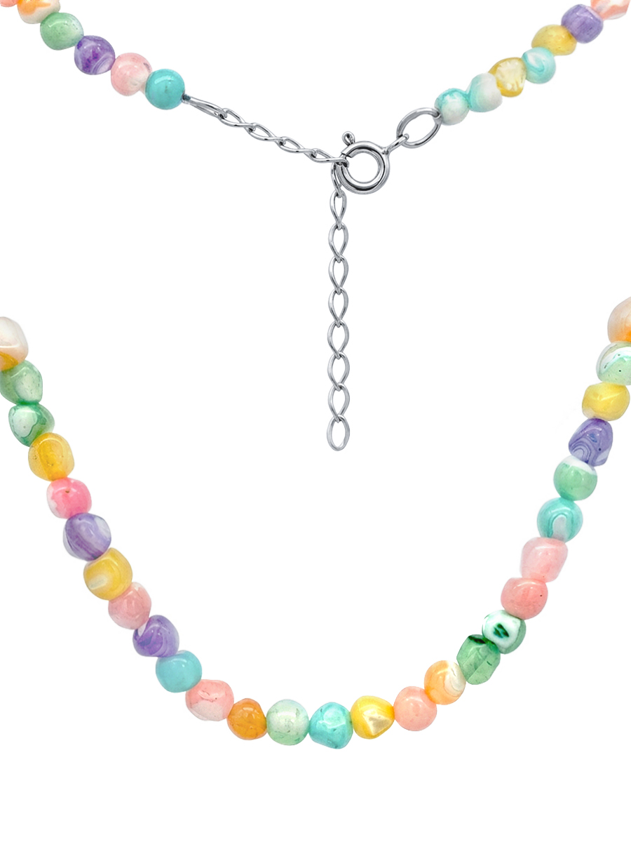 Колье серебряное 925 с перламутром | 0320641-00605