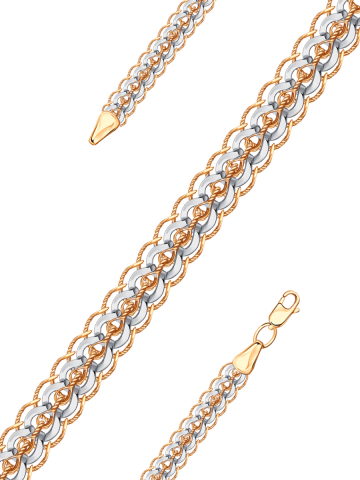 Браслет золотой 585 эксклюзивное плетение Фараон 5 мм