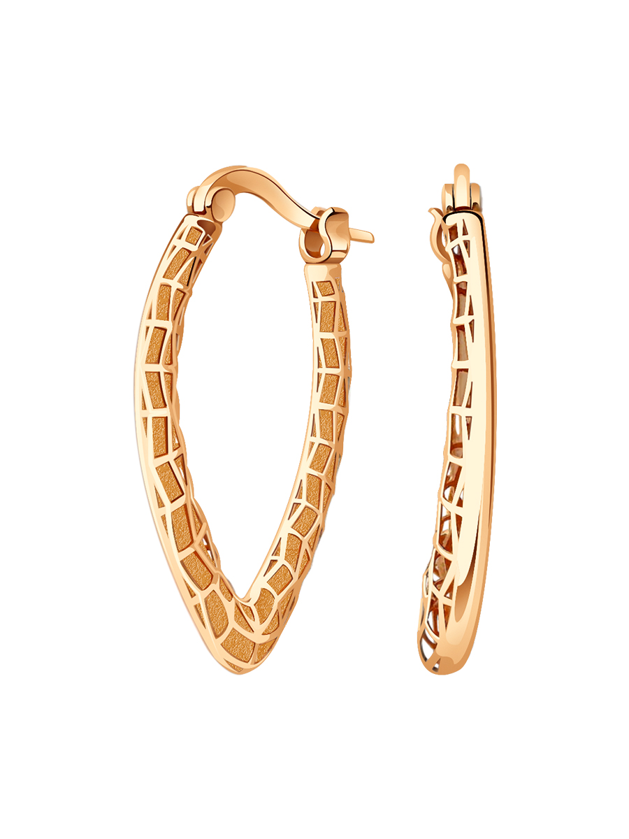 Серьги золотые 585 без камней  | 9201458Л00240