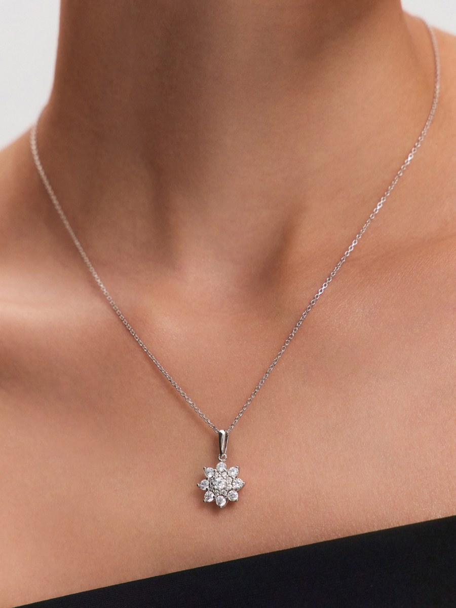 Подвеска серебряная 925 с фианитами  | 4101781-00775