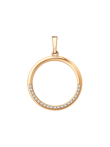 Подвеска золотая 585 с фианитами