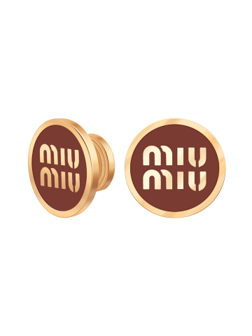 Серьги пусеты золотые 585 круглые с эмалью