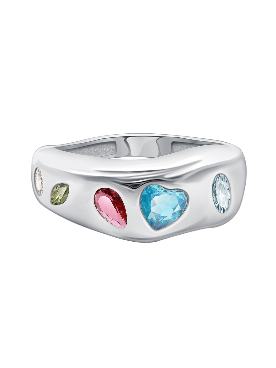 Кольцо из серебра 925 с кварцем | 1101776-03955