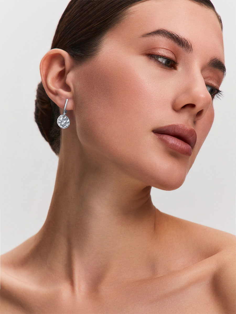 Серьги подвески серебряные 925 | 0222292-00245