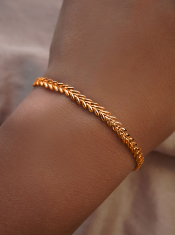 Браслет золотой 585 пробы 4 мм