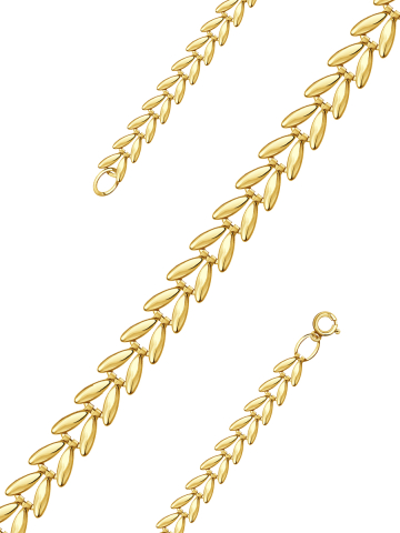 Браслет золотой 585 пробы 5 мм