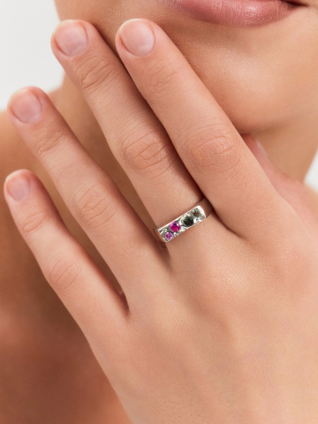 Кольцо серебряное 925 с кварцем