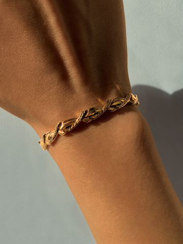 Браслет золотой 585 пробы 5,5 мм