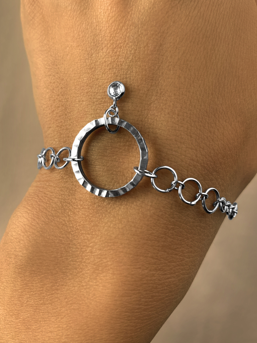 Браслет серебряный женский 925 цепочка | 0730787-00775