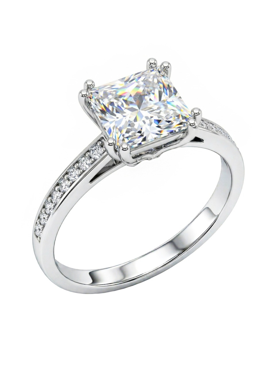 Кольцо из серебра 925 с фианитами | 1101095-00775