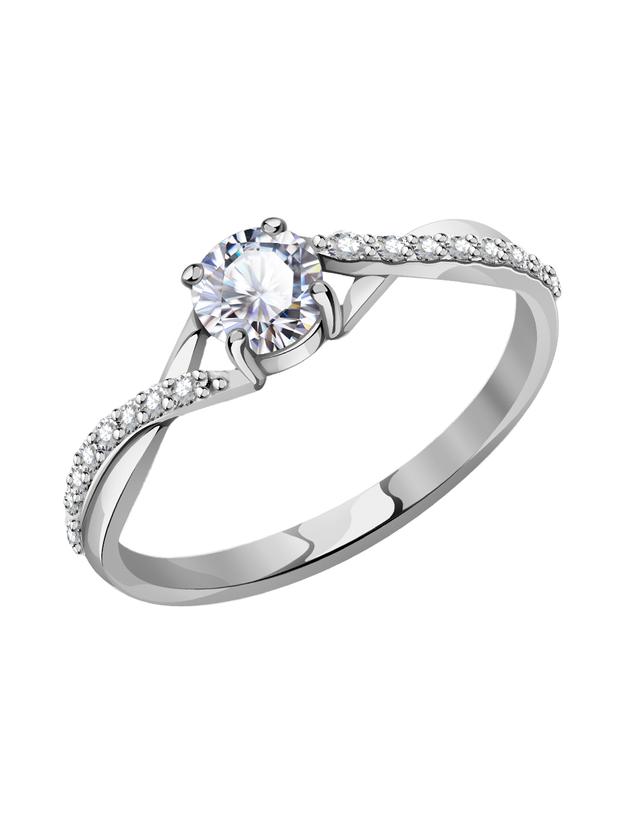 Кольцо из серебра 925 с фианитами | 1100780-00775