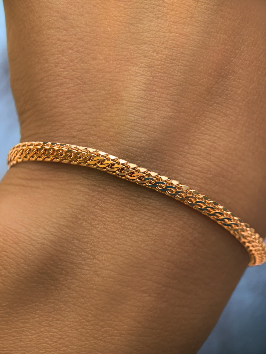 Браслет золотой 585 пробы 4 мм  | 12050322118              