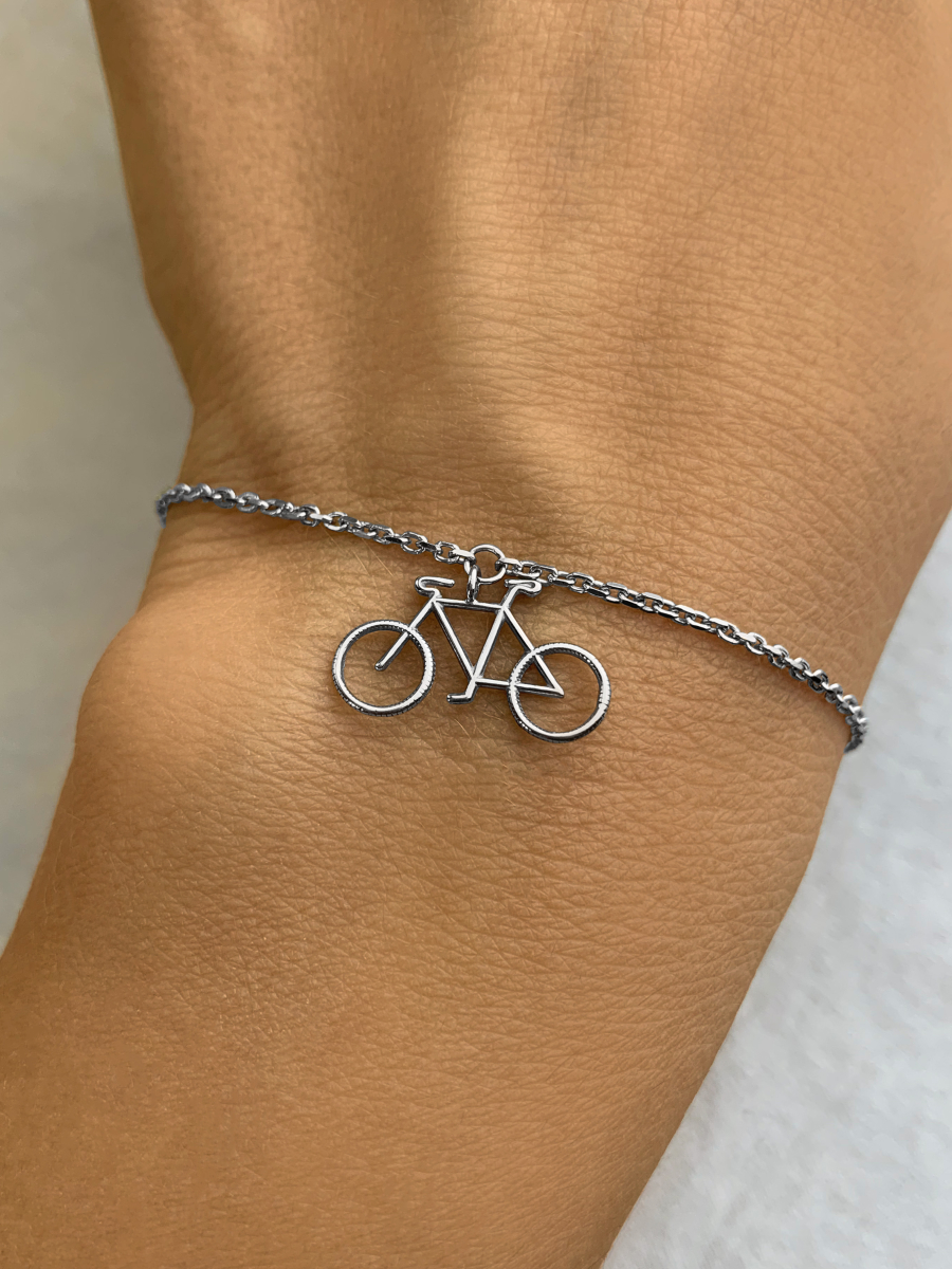 Браслет серебряный женский 925 с подвеской | 0720423-00245