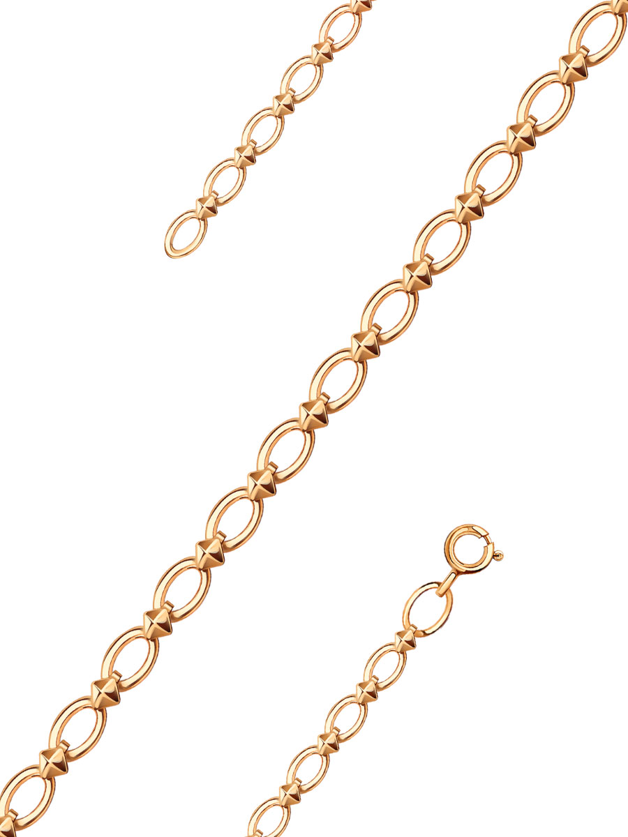 Цепь золотая 585 4 мм | 0010020-00240
